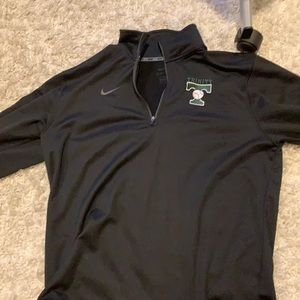 Black Nike Trinity Baseball Dry fit Quarter Zip